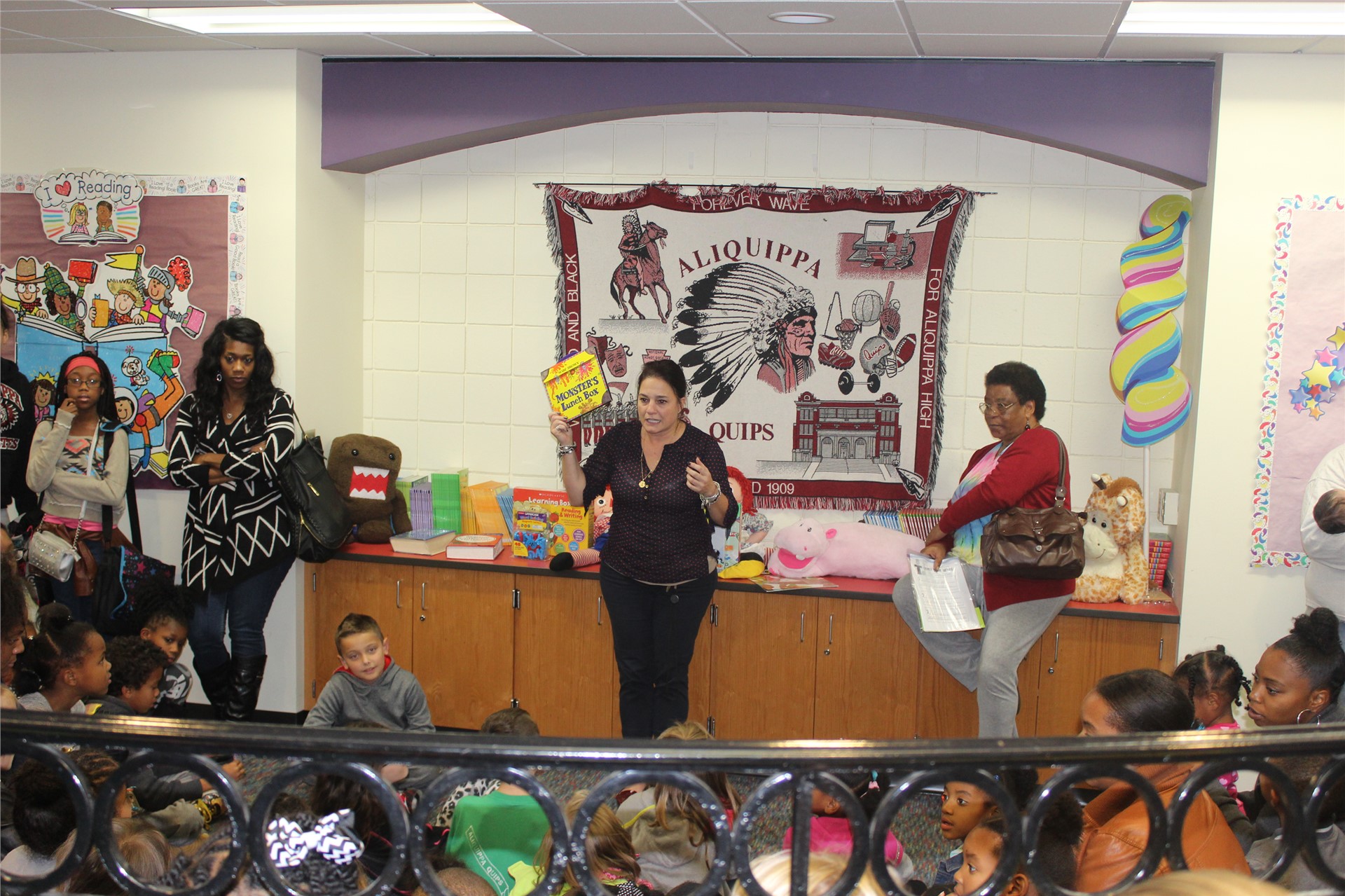 Mrs. Sebastian setting the stage for The Monster&#39;s Lunchbox.