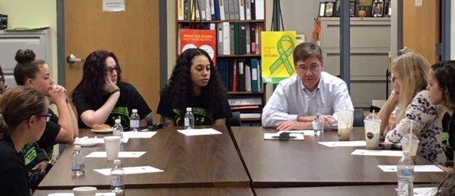 student youth ambassadors meet with Congressman Keith Rothfus