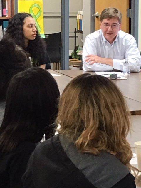 student youth ambassadors meet with Congressman Keith Rothfus