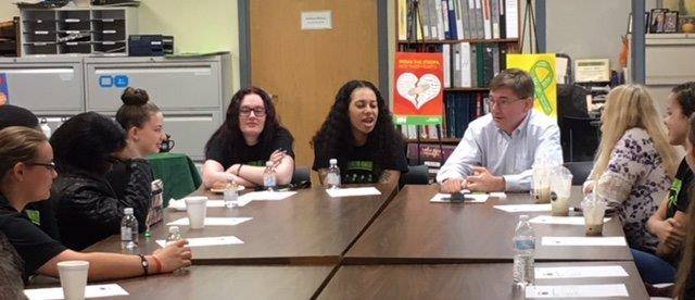 student youth ambassadors meet with Congressman Keith Rothfus