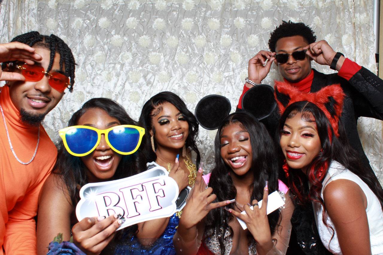 Prom Photo Booth Students