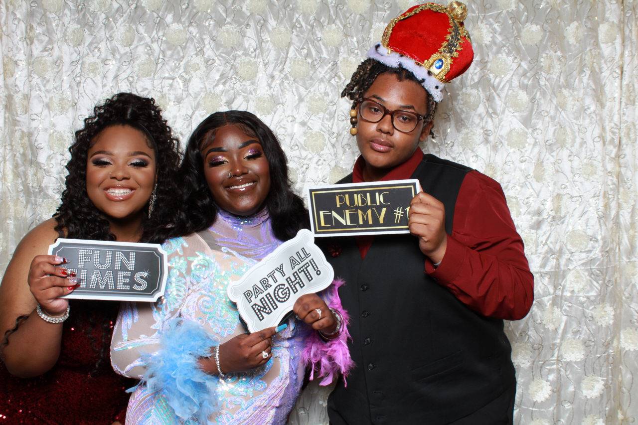 Prom Photo Booth Students