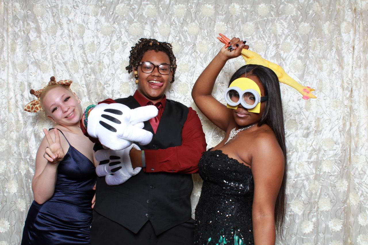 Prom Photo Booth Students