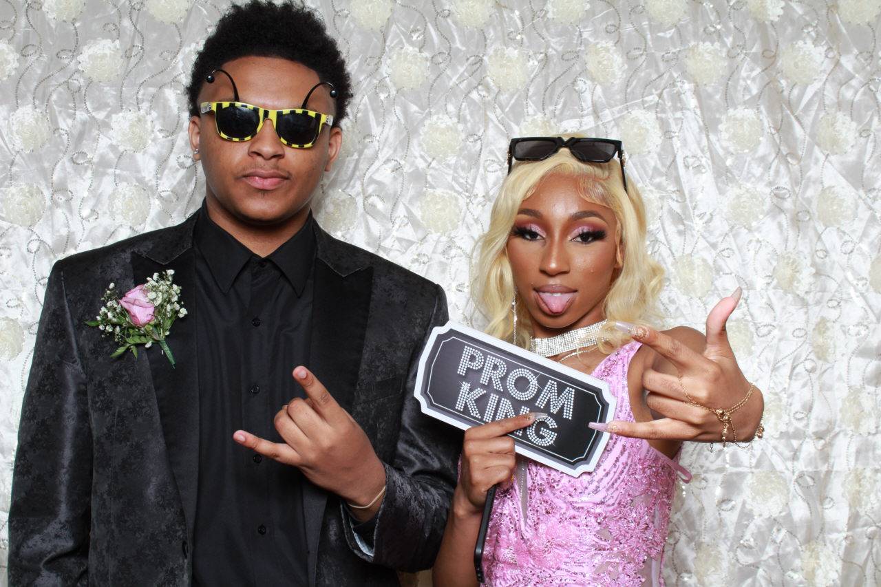 Prom Photo Booth Students