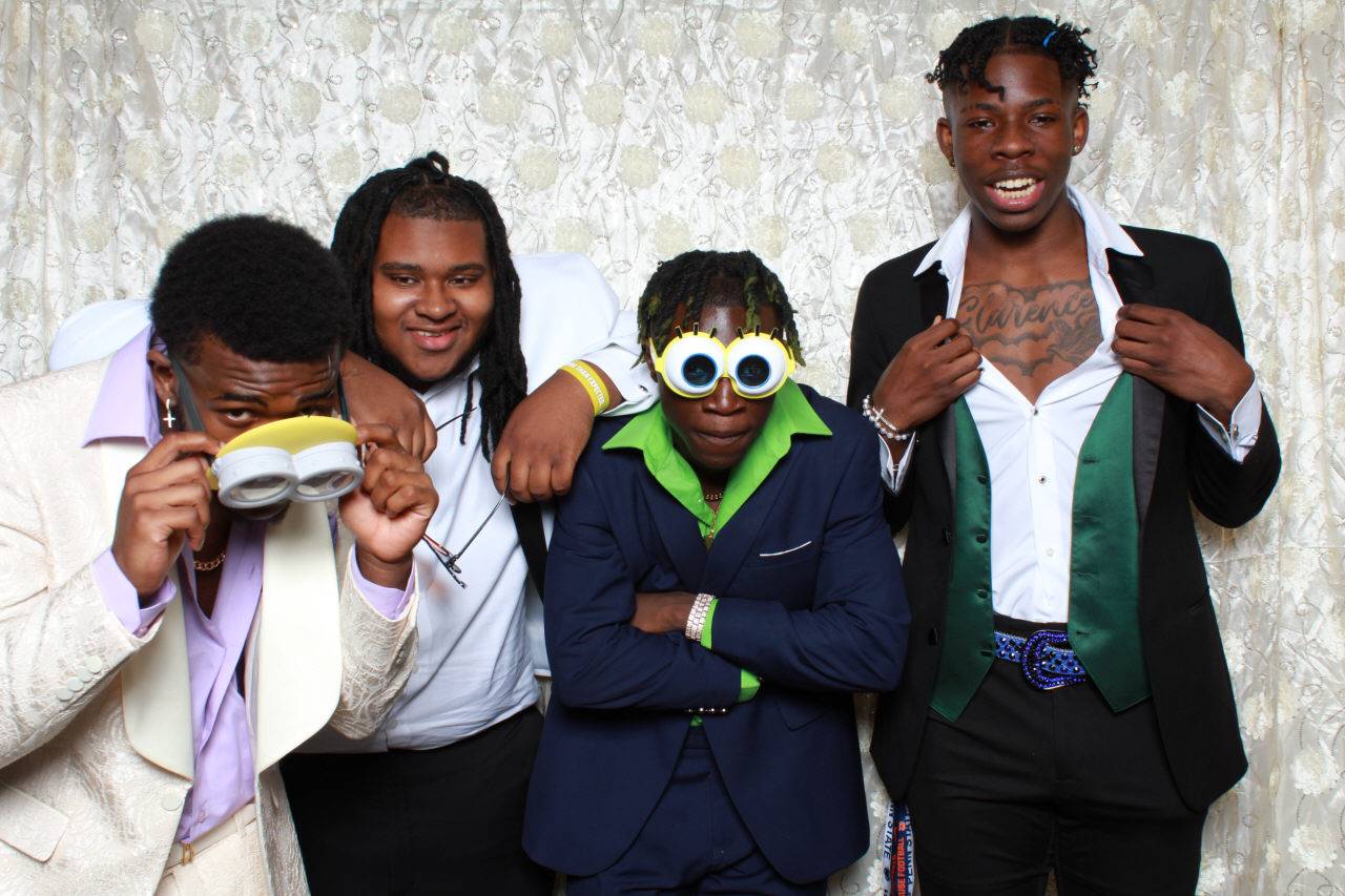 Prom Photo Booth Students