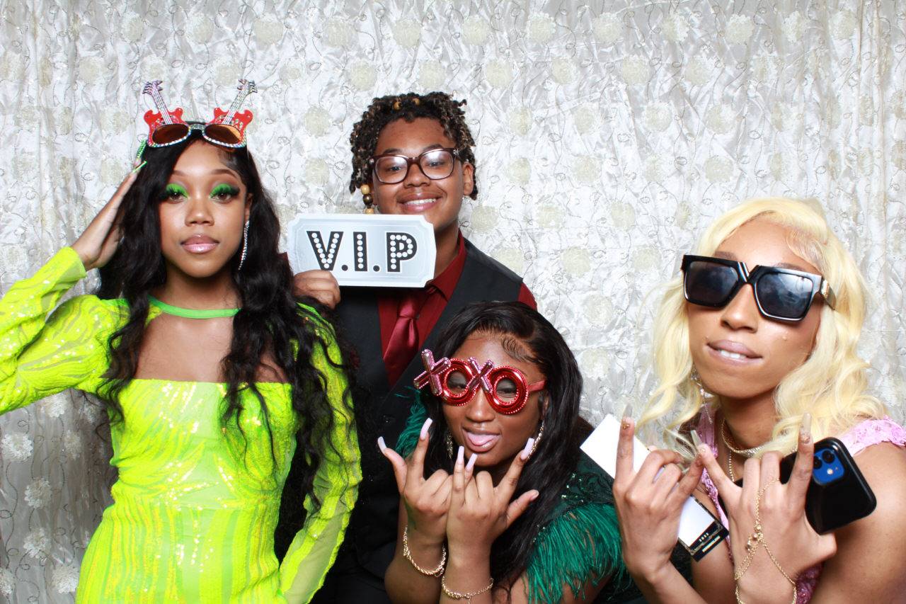 Prom Photo Booth Students